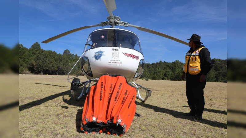 Con 90% de avance, controlado incendio forestal de Tlalpujahua, Michoacán 