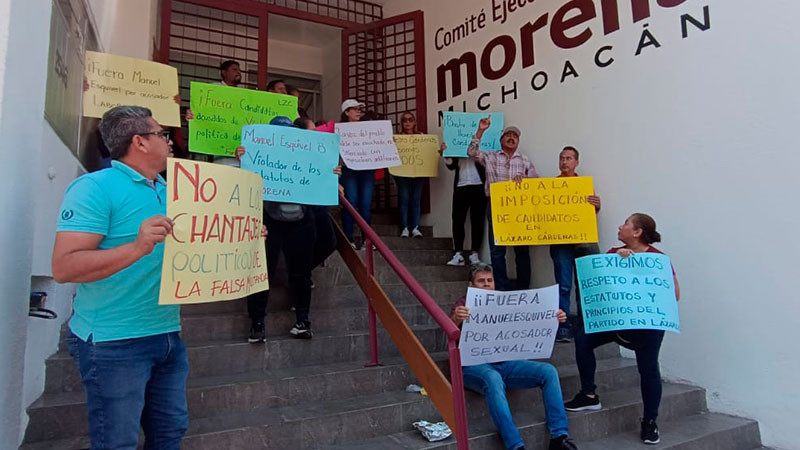 Morenistas de Lázaro Cárdenas denuncian irregularidad en candidatura de Manuel Esquivel Bejarano 