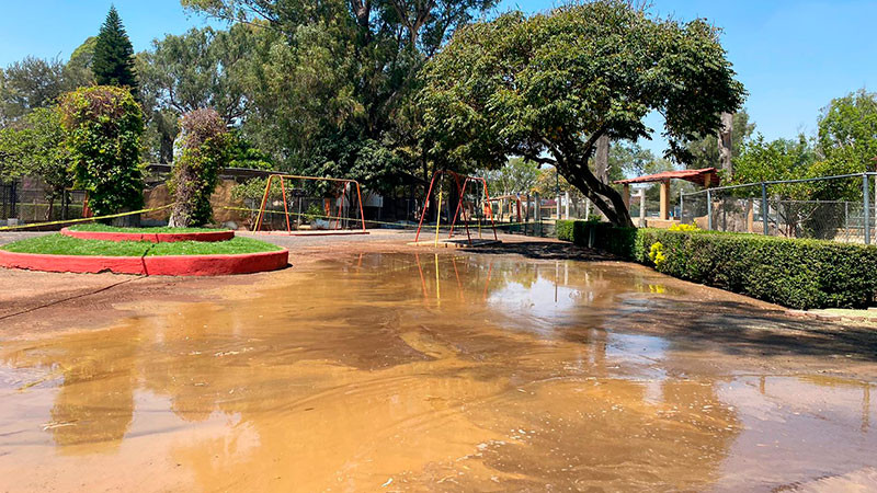 OOAPAS inunda la parte norte del Zoo de Morelia y afecta a 50 ejemplares 
