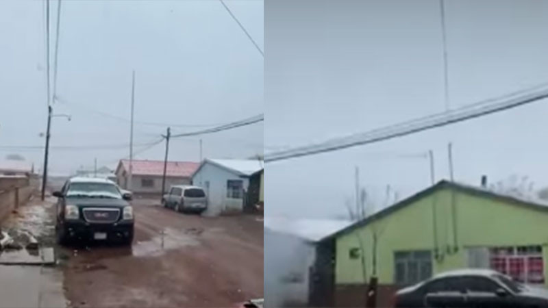  Frente frío 43 provoca nevadas en tres municipios en Chihuahua 