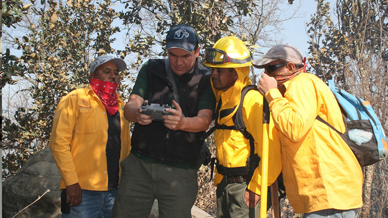 Uso de drones agilizará presentación de denuncias ante la FGE por incendios forestales 