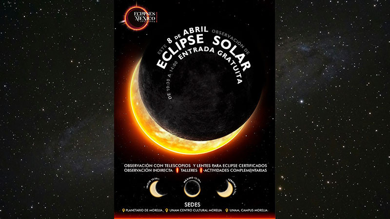 ¿Dónde y cómo observar el eclipse solar del 8 de abril en Michoacán? 