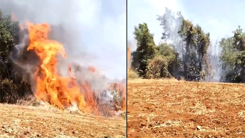 Se registra fuerte incendio en Tacámbaro, Michoacán  