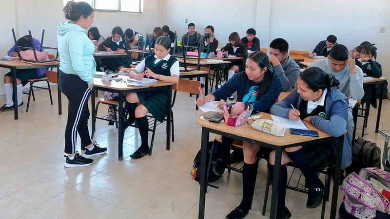 Sector educativo de Michoacán anunció que este lunes sí habrá clases regulares en los niveles media superior y superior 
