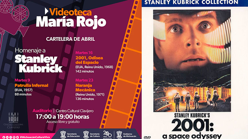 Harán homenaje a Stanley Kubrick con funciones gratuitas en el Clavijero, de Morelia, Michoacán  