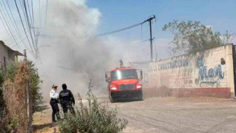 Se incendia planta recicladora en Chalco, Edomex 