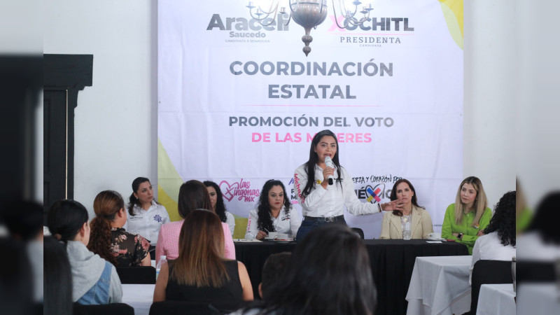 Una batalla decidida por el rescate de México y Michoacán, daremos las perredistas y la coalición: Araceli Saucedo
