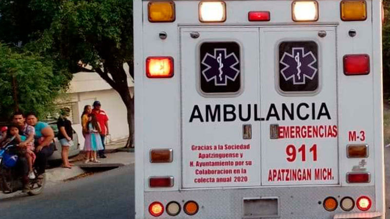 Sujeto se autolesiona por accidente con arma de fuego, en Apatzingán, Michoacán  