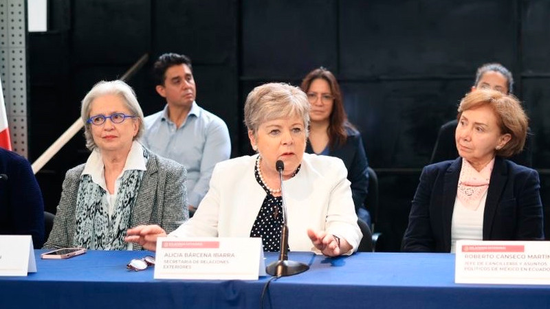 México alista tres acciones contra Ecuador tras irrupción a embajada en Quito: SRE 