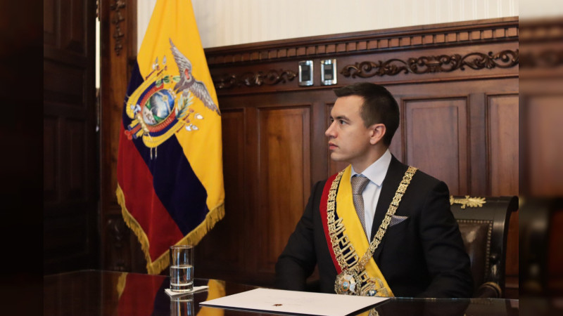  “La justicia no se negocia”, dice Daniel Noboa a México