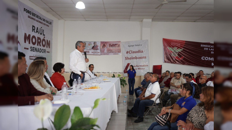 Morón, impulsará como senador medidas en favor de la salud pública