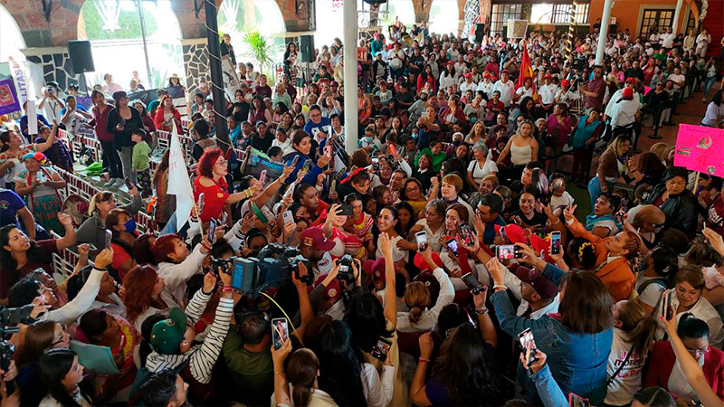 ’’Juntas somos una gran fuerza de nuestro movimiento’’: Claudia Sheinbaum convoca a las mujeres del estado de méxico a continuar con la construcción de una 4t feminista