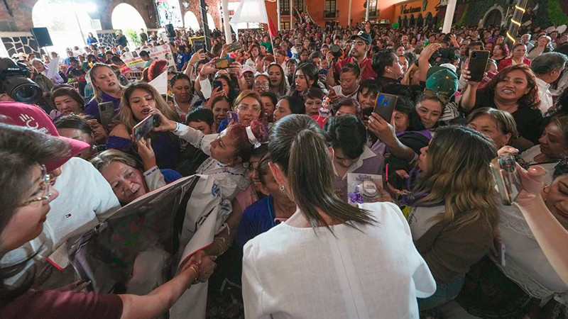 ’’Juntas somos una gran fuerza de nuestro movimiento’’: Claudia Sheinbaum convoca a las mujeres del estado de méxico a continuar con la construcción de una 4t feminista