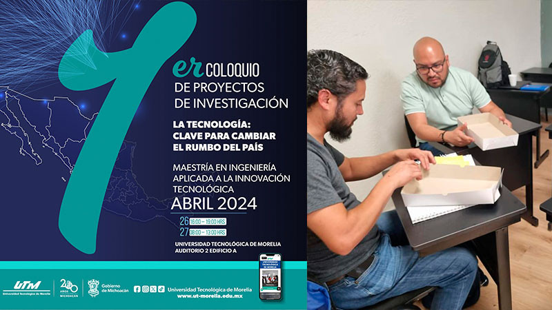 Anuncia Universidad Tecnológica de Morelia primer Coloquio de Proyectos de Investigación  