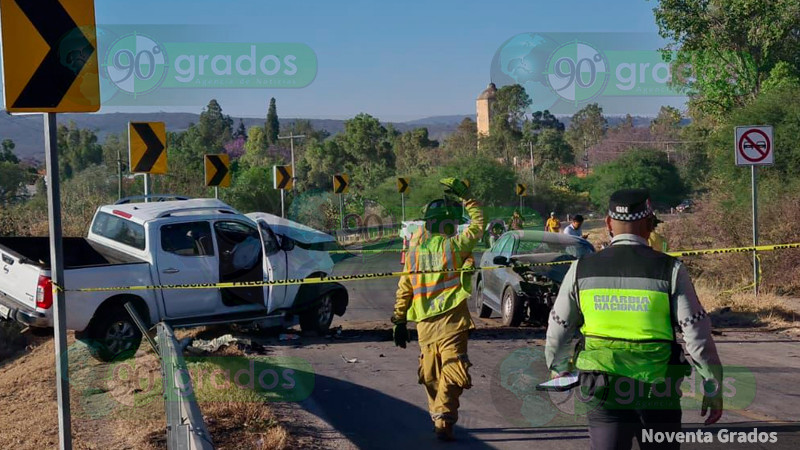 Choque de frente deja a una persona sin vida, sobre carretera Galindo-Amealco, en Qro 