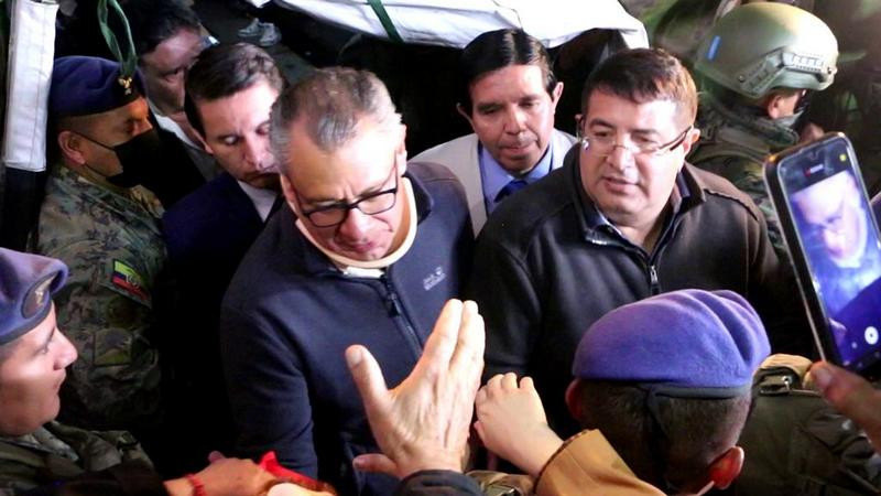 Jorga Glas, exvicepresidente de Ecuador, agradece a México por el asilo político 