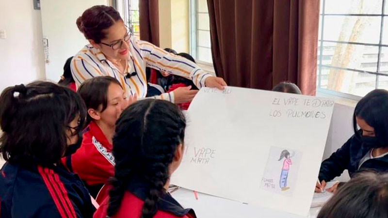 Sector educativo de Michoacán llama a hablar en las aulas sobre las consecuencias de las adicciones 