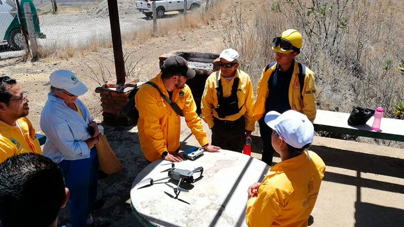 Con uso de la tecnología Michoacán previene y combate incendios forestales