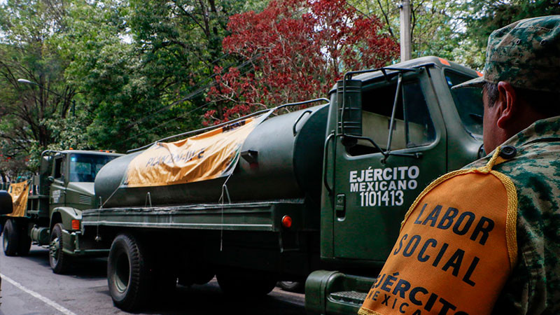 CDMX: Ejército instala plantas purificadoras en la Benito Juárez ante crisis de agua contaminada 