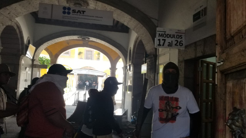 “Buscaría” FGR a comuneros de Arantepacua que causaron daños en SAT de Morelia, Michoacán 