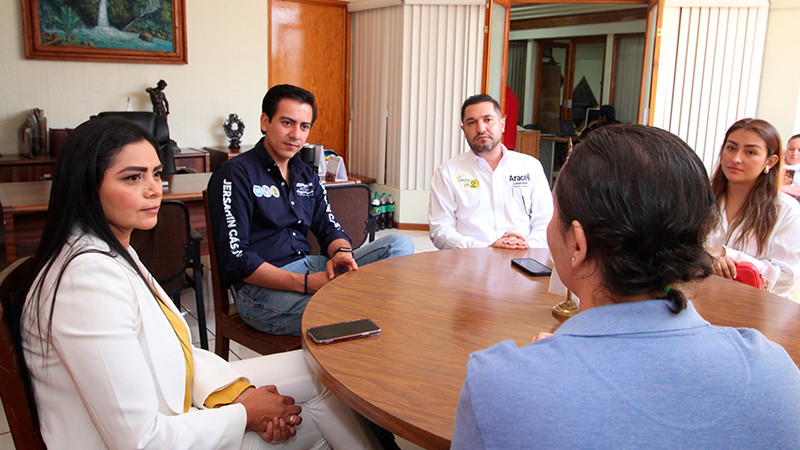 Araceli Saucedo refrenda compromisos con CANACO Uruapan por la seguridad y un desarrollo sustentable