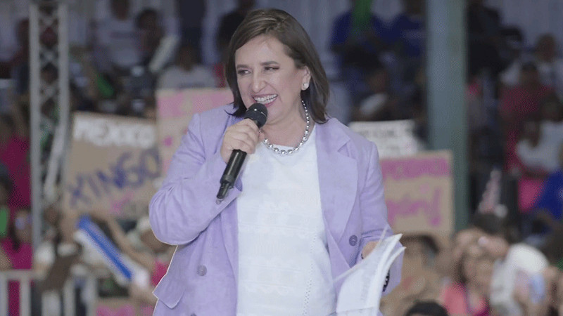Xóchitl Gálvez pide a jóvenes votar y defenderla de ataques de AMLO 
