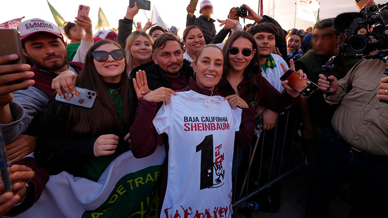 “Nunca vamos a agachar la cabeza con ninguna nación”: Claudia Sheinbaum desde Tijuana, Baja California 