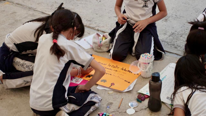 Se difunden derechos de los peatones desde la primera infancia 