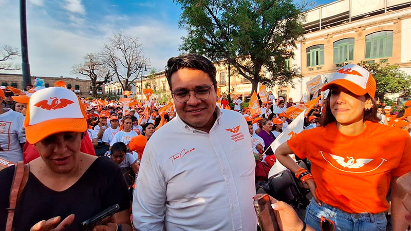 Morelia se pintará de naranja; arranca Toño Carreño campaña por el distrito 17 local 