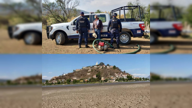Cae sujeto por “huachicolear” el lago de Pátzcuaro, Michoacán, para ganado y huerta de aguacate 