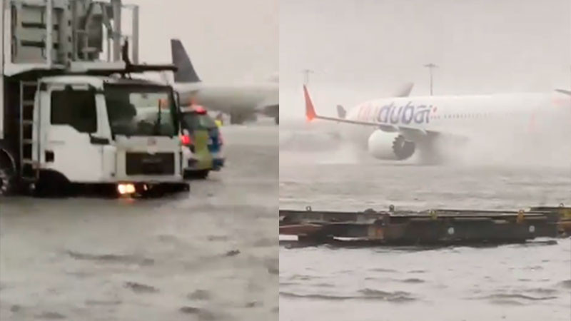 Aeropuerto Internacional de Dubái suspende vuelos por lluvias torrenciales 
