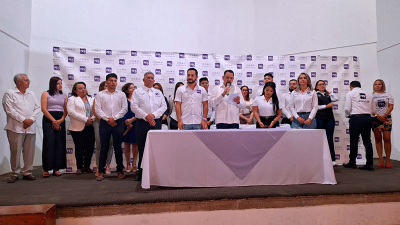 Candidato del PES, Gilberto Pizarro, presenta planilla y propuesta para alcaldía de Morelia 