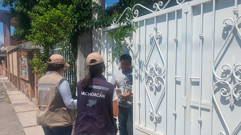  SSM realiza operativo sanitario para prevenir enfermedades por tolvaneras en Cuitzeo, Michoacán