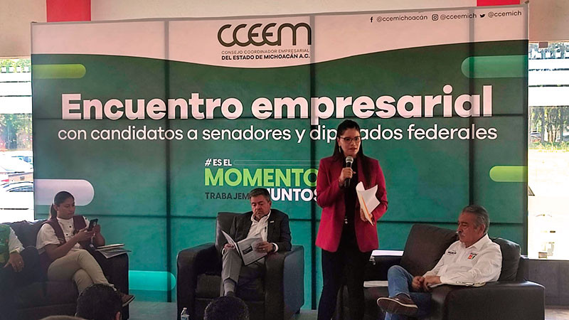 Que mínimo sean dos parques industriales los que se instalen en Michoacán en próximo sexenio: Carolina Rangel 