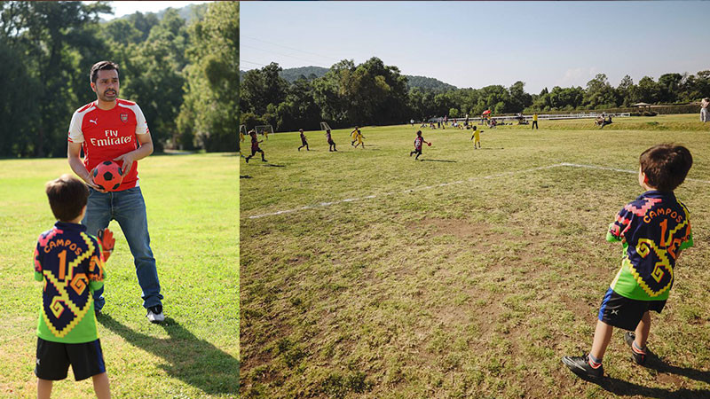 Padre antes que candidato, Jorge Álvarez Máynez detiene campaña para ir al primer partido de fútbol de su hijo 