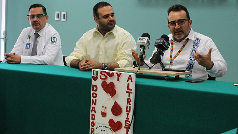 Promueve IMSS Michoacán donación voluntaria de sangre 