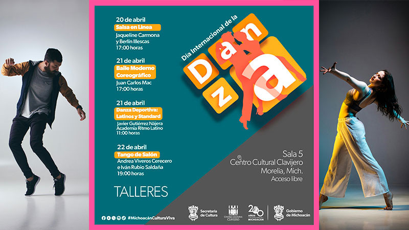 Sector cultura Michoacán invita a talleres gratuitos de danza en el Clavijero 