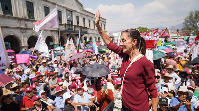 Sheinbaum apuesta a una 4t con más apoyo para el campo con financiamientos, precios justos y garantía en el abastecimiento de agua 