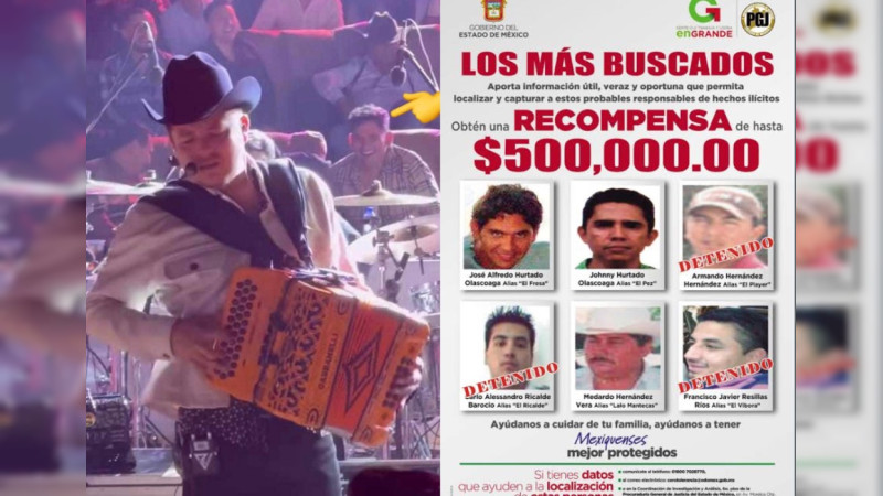 Máximo líder de cártel, captado en concierto de Edén Muñoz y Remmy Valenzuela: Edomex avienta “bolita” a federación 