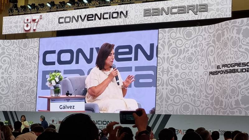 Xóchitl Gálvez sueña con impulsar el emprendimiento en México en Convención Bancaria 