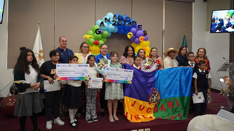 Premia CEDH Michoacán a ganadores del XX concurso de dibujo infantil 