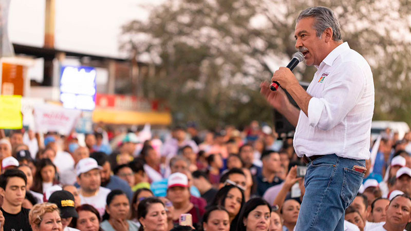 "Voto masivo por Morena", pide Morón desde Lázaro Cárdenas 