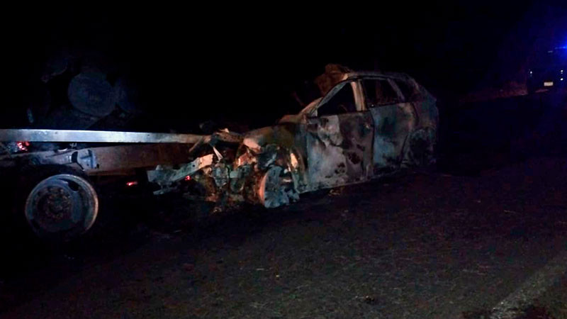Persona fallece en un choque vehicular registrado en Tacámbaro, Michoacán 