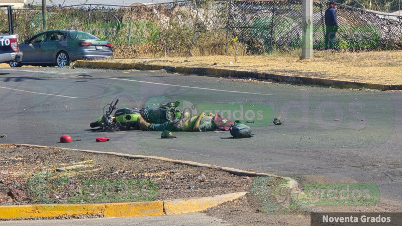 Atropellan a motociclista en Jacona, Michoacán