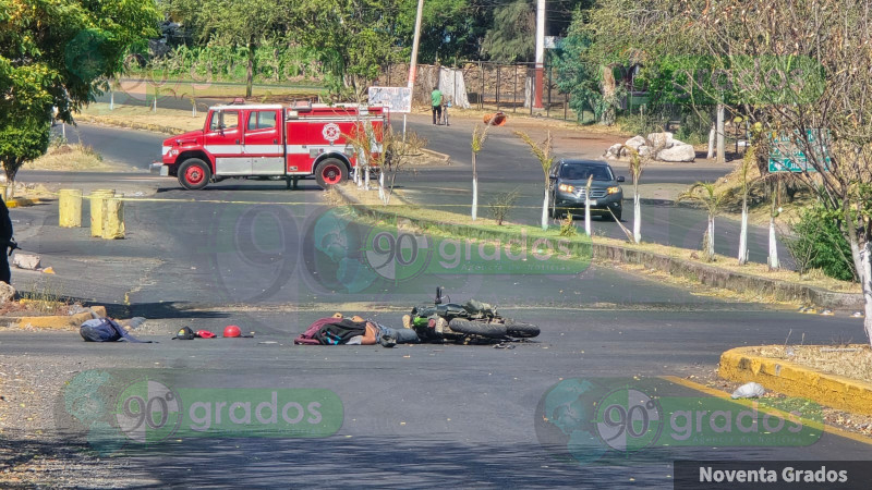 Atropellan a motociclista en Jacona, Michoacán