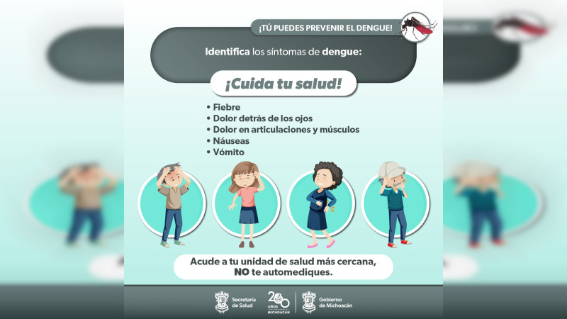 Sector Salud Michoacán mantiene trabajo para control del vector transmisor de dengue, zika y chikungunya 