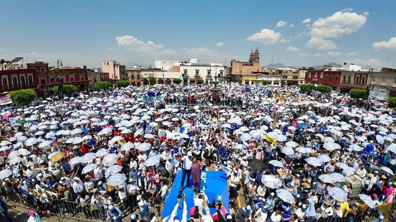 Arranque de Alfonso reúne a más de 20 mil personas en Morelia, Michoacán  