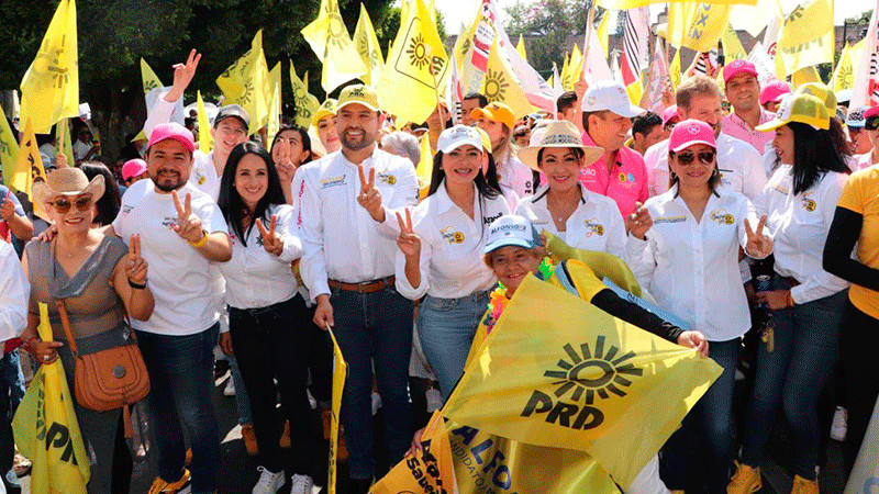 PRD recibió a candidata Xóchitl Gálvez, en Morelia, Michoacán 