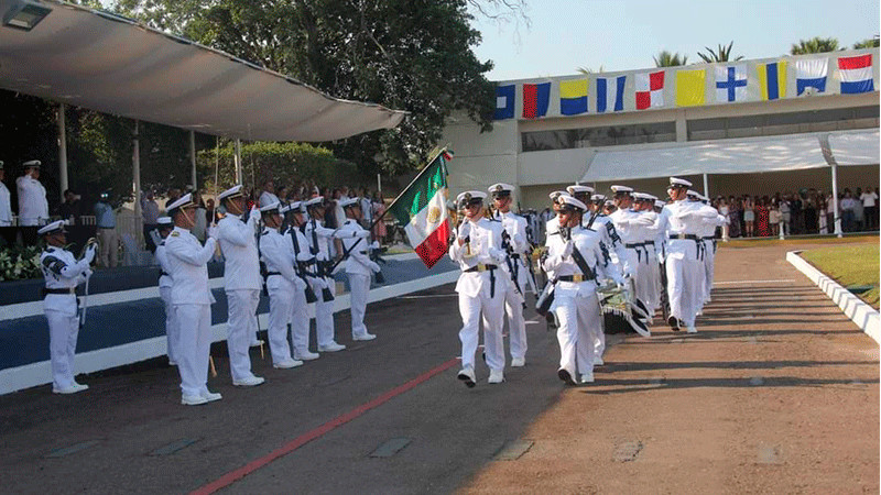 La Semar conmemora en LC, Michoacán el 110 aniversario de la Gesta Heroica del 21 de abril de 1914 