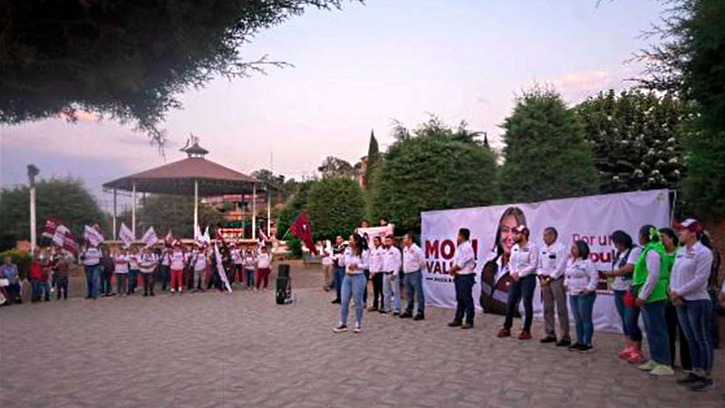 Mónica Valdez asegura que promoverá la transformación de Zacapu desde la base social  